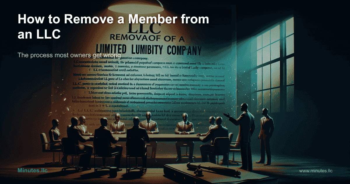 How to Remove a Member from an LLC: The Process Most Owners Get Wrong