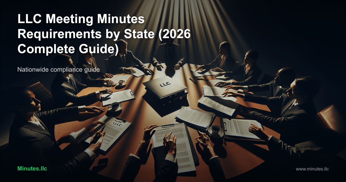 LLC Meeting Minutes Requirements by State