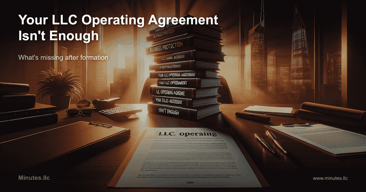 Your LLC Operating Agreement Isn't Enough — Here's What's Missing