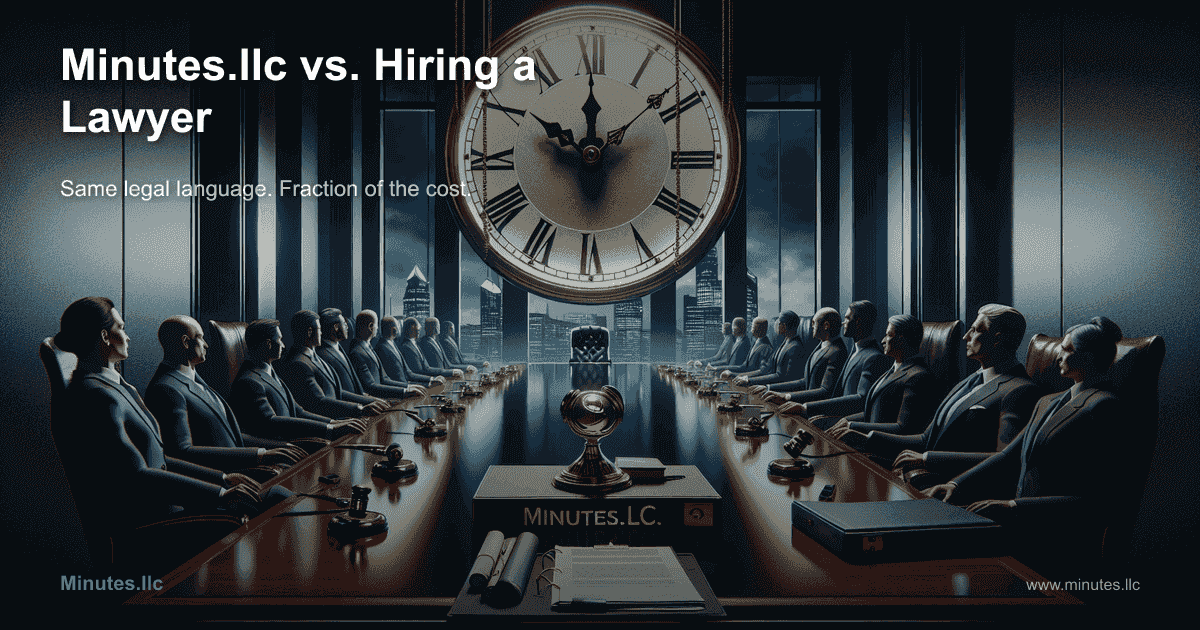Minutes.llc vs. Hiring a Lawyer for LLC Minutes